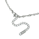 304 Stainless Steel Singapore Chain Necklace for Men Women(NJEW-YW0001-11)-2