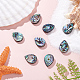 8Pcs Natural Abalone Shell/Paua Shell Beads(SHEL-HY0001-18)-4