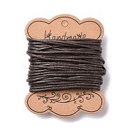 Chinese Waxed Cotton Cord, Coffee, 2mm(X-YC2mm304)
