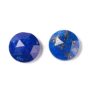 Natural Lapis Lazuli Cabochons, Faceted, Round, 12x4.5mm(G-A205-03D)