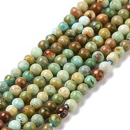 Natural HuBei Turquoise Round Beads Strands, 2.5mm, Hole: 0.5mm, about 292~293pcs/strand, 25.20''(64cm)(G-A025-03C)