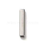 304 Stainless Steel Beads, Rectangle, Stainless Steel Color, 15x3x3mm, Hole: 1.8x1.8mm(STAS-Q316-05B-P)