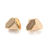 CCB Plastic Beads, Triangle, Light Gold, 5x5x5mm, Hole: 1mm(CCB-K011-09KCG)