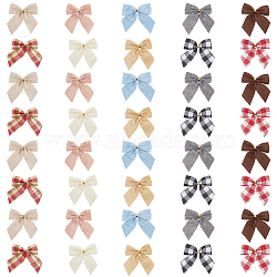 40Pcs 10 Colors Non-woven Fabrics Bowknots, Sewing Ornament Accessories, Mixed Color, 70x70x6.5mm, 4pcs/color(DIY-GF0011-11)