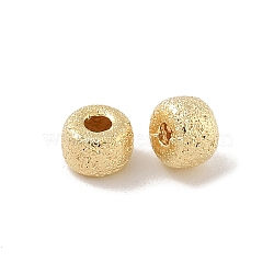 Brass Beads, Rondelle, Real 16K Gold Plated, 4x3mm, Hole: 1.2mm(KK-H503-11G)