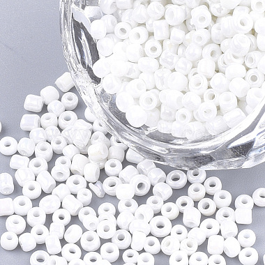 4mm White Glass Beads