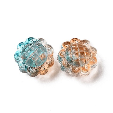 Perles de verre peintes par pulvérisation transparent(GLAA-I050-06A)-2