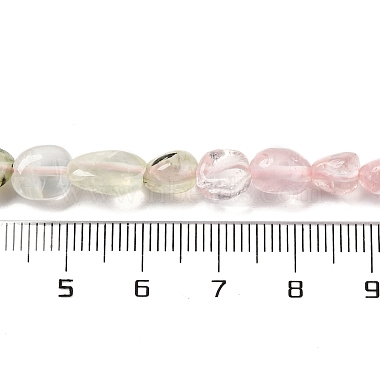 Natural Prehnite & Rose Quartz Beads Strands(G-L610-B09-01)-5