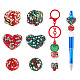 6Pcs 6 Styles Polymer Clay Rhinestone Bead Sets(CLAY-TA0001-61)-1