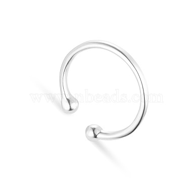 SHEGRACE Simple 925 Sterling Silver Torque Cuff Rings(JR95A)-2