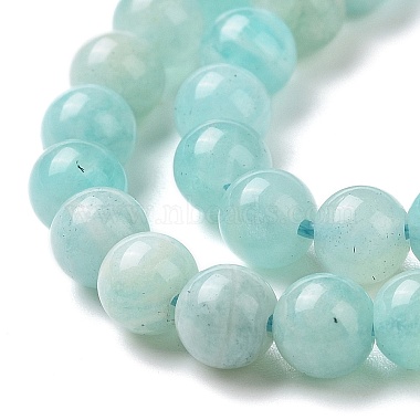 Natural Amazonite Round Beads Strands(G-A025-01A)-4