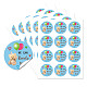 5 Sheets Round Dot PVC Waterproof Decorative Sticker Labels(DIY-WH0481-11)-1