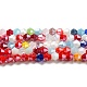 Brins de perles de verre galvanisées de couleur unie opaque(GLAA-F029-P4mm-C16)-1