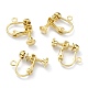 Brass Clip-on Earring Findings(X-KK-Z007-21G)-1