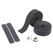 EVA Non-slip Band, Plastic Plug, Bicycle Accessories, Black, 30.5mm, 2rolls/set(FIND-GF0001-10C)
