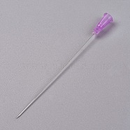 Plastic Fluid Precision Blunt Needle Dispense Tips, Purple, 98mm, 100pcs/set(TOOL-WH0080-43B)
