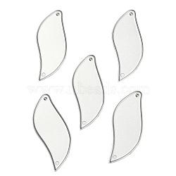 Carbon Steel Cutting Dies Stencils, for DIY Leather Making, Leaf, Matte Platinum Color, 52x20.23mm(DIY-WH0158-12B)