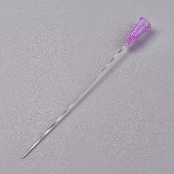 Plastic Fluid Precision Blunt Needle Dispense Tips, Purple, 98mm, 100pcs/set