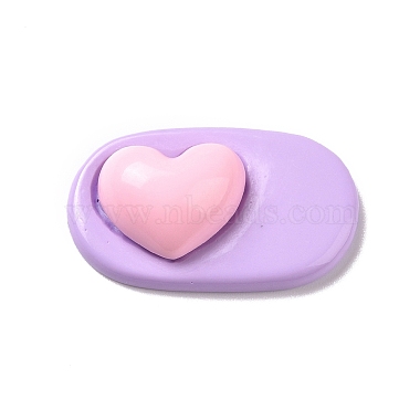 Lilac Oval Resin Cabochons