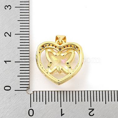 Rack Plating Brass Micro Pave Clear Cubic Zirconia Pendants(ZIRC-L100-155G)-4