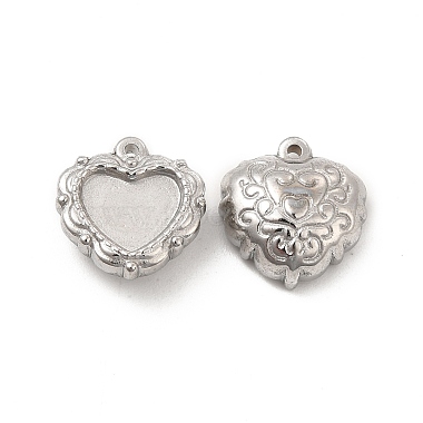 Stainless Steel Color Heart 304 Stainless Steel Charms