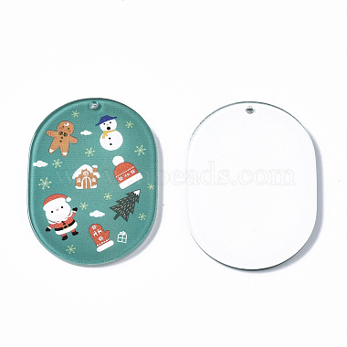 Transparent Printed Acrylic Pendants(KY-S163-331)-3