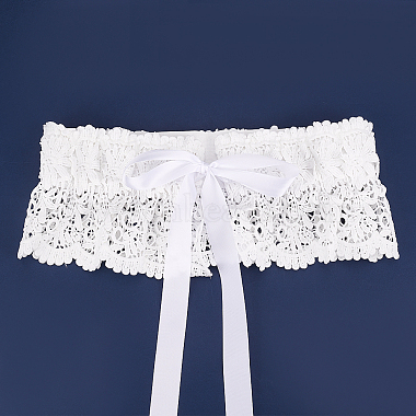 Polyester Bowknot Wide Elastic Corset Belts(AJEW-WH0248-31A)-3