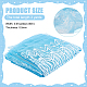 Snowflake Pattern Polyester Mesh Fabric(DIY-WH0387-87)-2