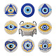 DIY Diamond Painting Evil Eye Theme Cup Mat Kits(DIY-TAC0028-02)-1