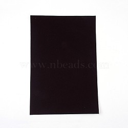 Jewelry Flocking Cloth, Polyester, Self-adhesive Fabric, Rectangle, Coconut Brown, 29.5x20x0.07cm(X-DIY-F022-A15)