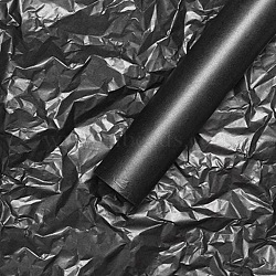 Tissue Paper, Flower Bouquet Wrapping Craft Paper, Wedding Party Decoration, Black, 700x500mm, 20 sheets/bag(PW-WG26616-12)