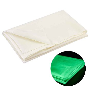 Luminous Polyester Super Soft Fabric, Glow in the Dark, Color Changing Cloth for Clothing Accessories, Beige, 61-3/4 inch(1570mm), about 1.09 Yards(1m)/pc