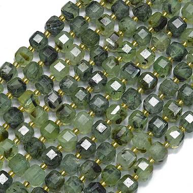 Cube Prehnite Beads