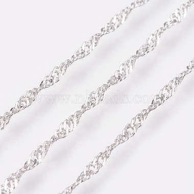 Долговечные латунные ожерелья с цепочкой(NJEW-K112-11P-NF)-2