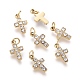 316 Surgical Stainless Steel Tiny Cross Charms(STAS-F256-023D-G)-1