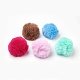 Handmade Faux Rabbit Fur Pom Pom Ball Covered Pendants(WOVE-F020-A)-1