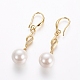 Brass Dangle Earrings(EJEW-E196-04G)-1