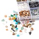 300г 15 бусины из натуральных и синтетических драгоценных камней цветов(G-YW0001-04)-1