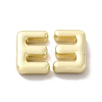 Alloy Beads, Long-Lasting Plated, Cadmium Free & Lead Free, Letter, Letter.E, 14x10.5x4.5mm, Hole: 2mm(PALLOY-E024-28E-LG)