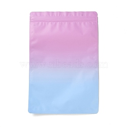 Two Tone Rectangle Plastic Zip Lock Gift Bags, Resealable Bags, Light Blue, 15x10.5x0.1cm, Unilateral Thickness: 2.9 Mil(0.075mm)(OPP-B006-01A-02)