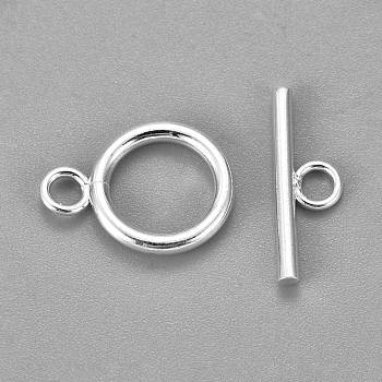 304 Stainless Steel Toggle Clasps, Silver, Ring: 18.5x13.5x2mm, Hole: 3mm, Bar: 20x7x2mm, Hole: 3mm