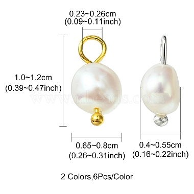 12pcs 2 styles de breloques ovales en perles de culture d'eau douce naturelles(FIND-YW0003-57)-3