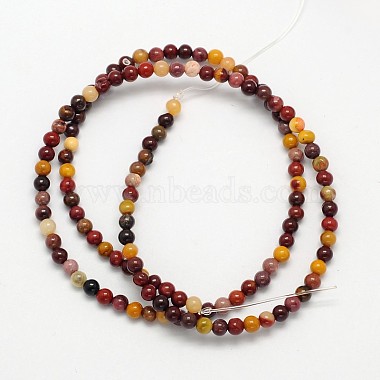 Natural Mookaite Round Beads Strands(G-N0166-18-3mm)-3