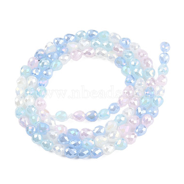 Electroplate Opaque Solid Color Glass Beads Strands(EGLA-N022-26A-05)-2