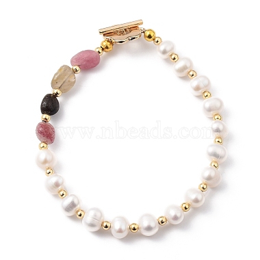 Natural Cultured Freshwater Pearl Beaded Bracelets(BJEW-JB05491)-3