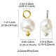 12pcs 2 styles de breloques ovales en perles de culture d'eau douce naturelles(FIND-YW0003-57)-3