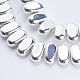 Electroplate Non-magnetic Synthetic Hematite Beads Strands(G-J382-4x8x2mm-B04)-2