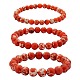 Ensemble de bracelets extensibles en perles rondes en jaspe impérial synthétique de taille 3 pièces 3(BJEW-SW00064-27)-1