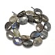 Plats ovales chapelets de perles de labradorite naturelle(G-L357E-12)-2