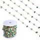 chaînes de perles de copeaux d'aventurine verte naturelle(CHC-SZ0001-62I)-1